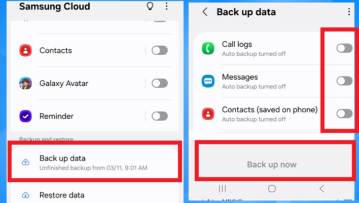 body samsung android backup